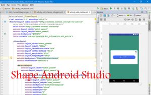 گرد کردن shape اندروید استودیو Android Studio